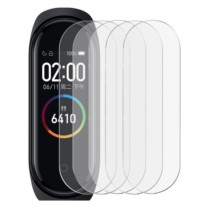 Pack 5 Unidades Buff Screen pelicula Protectora para reloj Smartwatch Xiaomi Mi Smart Band 4