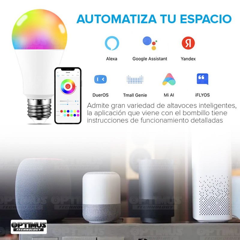 VOCOlinc Bombilla inteligente funciona con Apple Homekit, Alexa, Google  Home, bombilla que cambia a todo color, sincronización y ahorro de energía,  – Yaxa Colombia