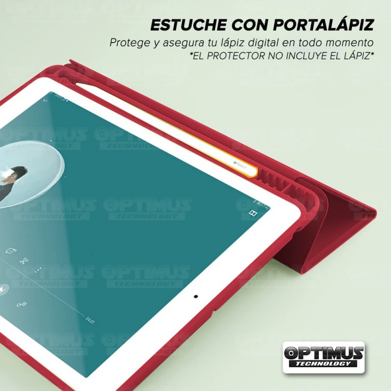 Kit Vidrio Templado Y Estuche Protector de tapa Con portalápiz Tablet iPad 7 Generación 10.2 OPTIMUS TECHNOLOGY™ - 31