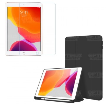 Kit Vidrio Templado Y Estuche Protector de tapa Con portalápiz Tablet iPad 7 Generación 10.2 OPTIMUS TECHNOLOGY™ - 13
