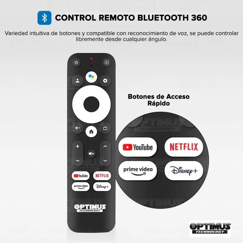Control Remoto Universal de OPTIMUS TV GD1 4K