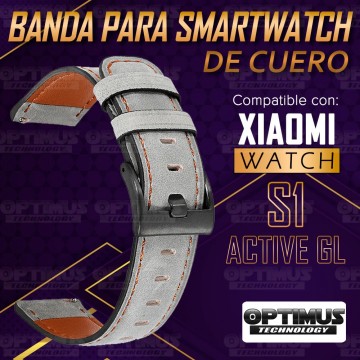 Correa de Cuero Original para Xiaomi Watch S1 Marrón