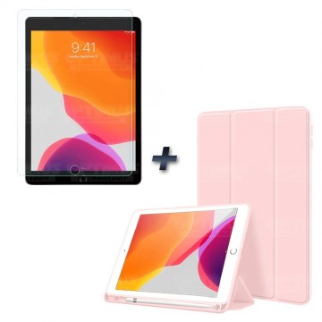 Combo Estuche con porta lápiz Y Vidrio MatteGlass efecto papel para iPad 7 10.2" OPTIMUS TECHNOLOGY™ - 29