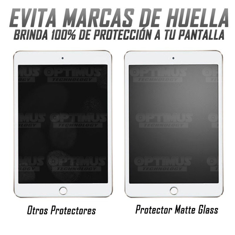 Combo Estuche con porta lápiz Y Vidrio MatteGlass efecto papel para iPad 7 10.2" OPTIMUS TECHNOLOGY™ - 45