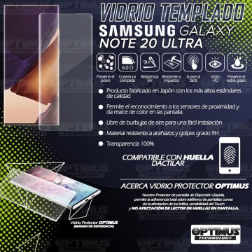 Vidrio templado Protector UV Dispersión Liquida para Samsung Galaxy Note 20 Ultra OPTIMUS TECHNOLOGY™ - 4
