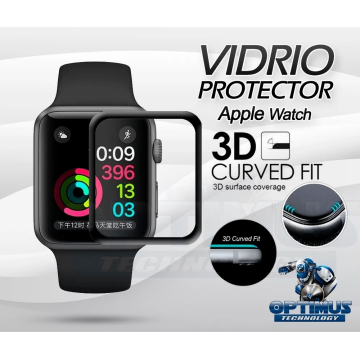 Vidrio Templado Completo Reloj Iwatch Apple Watch 38mm | OPTIMUS TECHNOLOGY™ | VTP-APP-W38 |