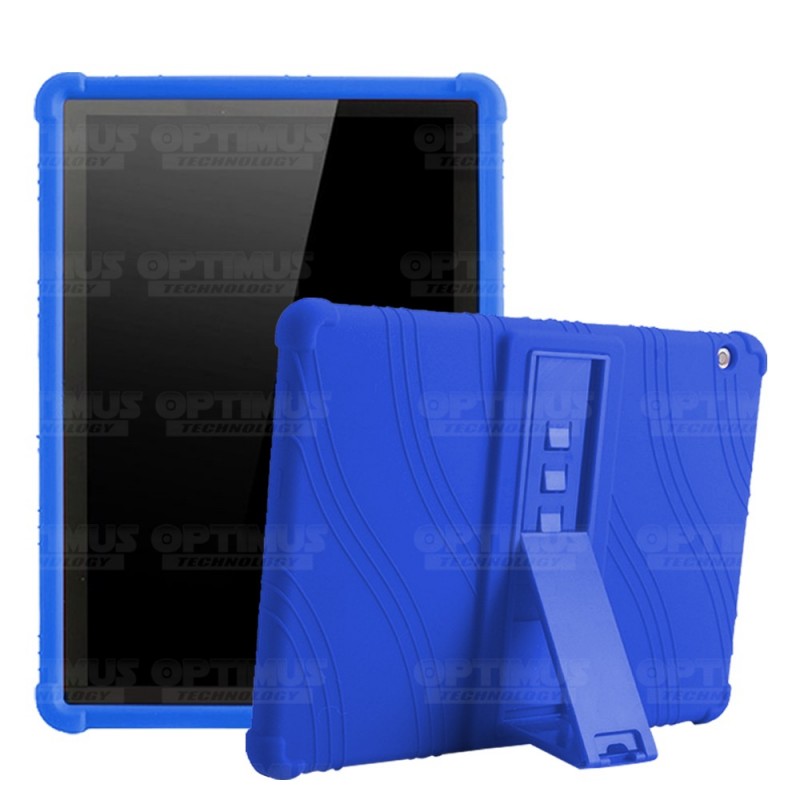 Combo Vidrio templado y Estuche Protector de goma antigolpes con soporte Tablet Huawei T3-10 OPTIMUS TECHNOLOGY™ - 10