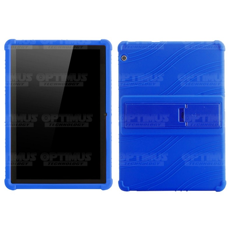 Combo Vidrio templado y Estuche Protector de goma antigolpes con soporte Tablet Huawei T3-10 OPTIMUS TECHNOLOGY™ - 9