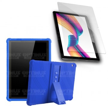 Combo Vidrio templado y Estuche Protector de goma antigolpes con soporte Tablet Huawei T3-10 OPTIMUS TECHNOLOGY™ - 6