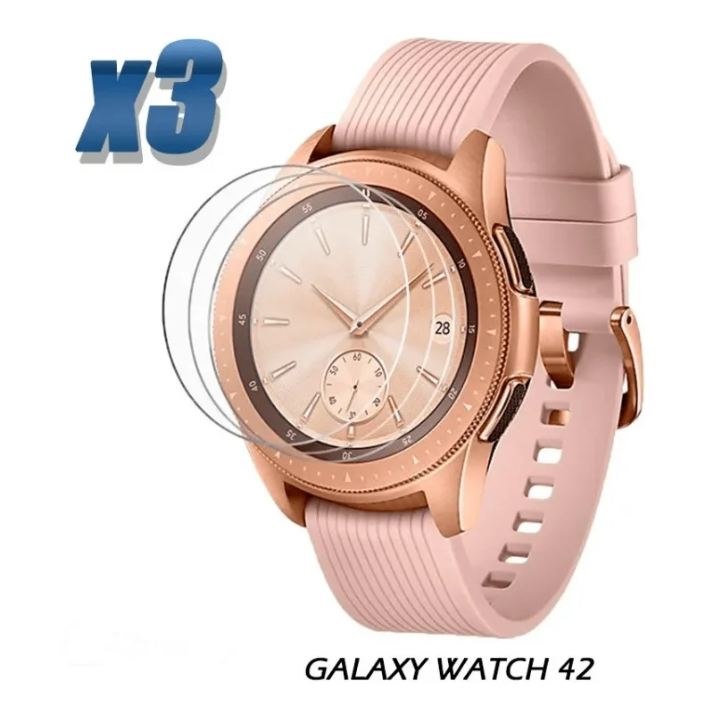 Vidrio Templado Reloj Samsung Galaxy Watch 42mm X3 Unidades | OPTIMUS TECHNOLOGY™ | VTP3-SS-GW42 |