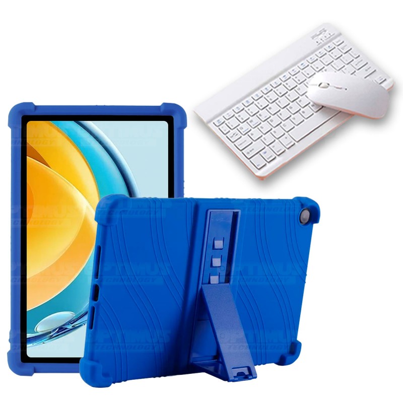 Kit Case Forro Protector Antigolpes + Teclado y Mouse Bluetooth Tablet Huawei Matepad SE 10.4 Pulgadas 2023 AGS5-L09 / AGS5-W09