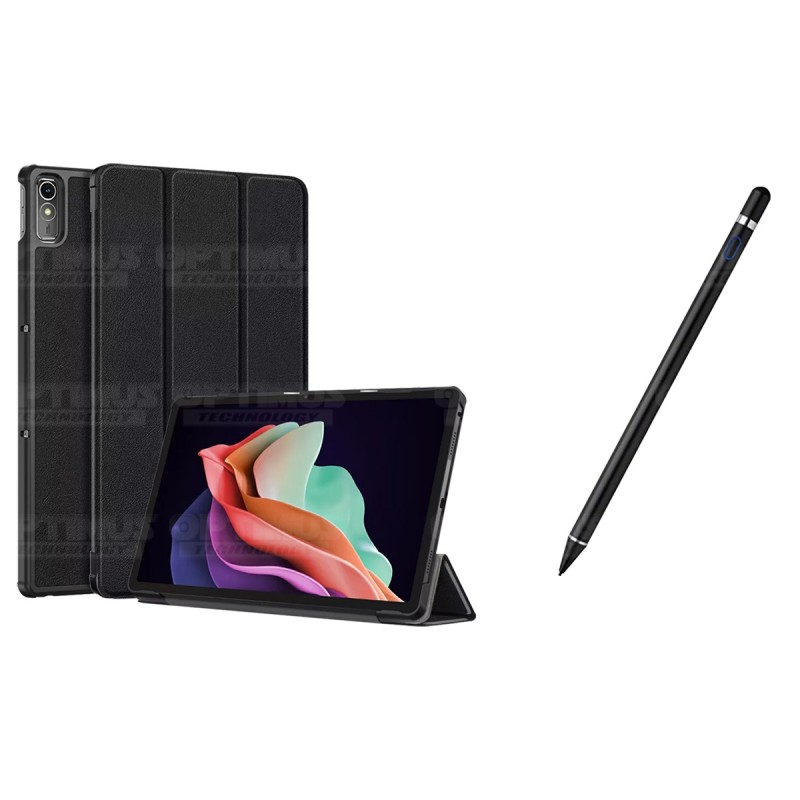 Kit Case Forro Protector + Lápiz Óptico Digital Stylus Pen para Tablet Lenovo Tab P11 2da Generación TB-350FU 11.5 Pulgadas 2022
