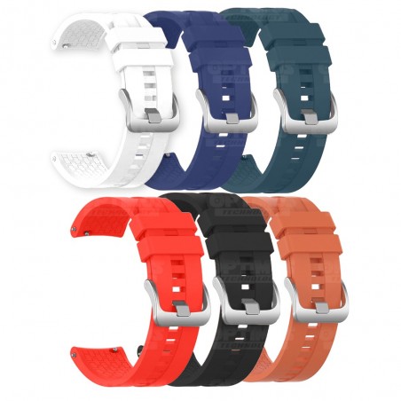 Kit de 6 Correas para Reloj Huawei GT2 46mm para toda la semana Varios colores
