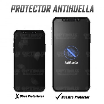 Vidrio Templado Protector Cerámico Matte Glass celular iPhone X Antihuella | OPTIMUS TECHNOLOGY™ | VTP-CR-MT-IPH-X |