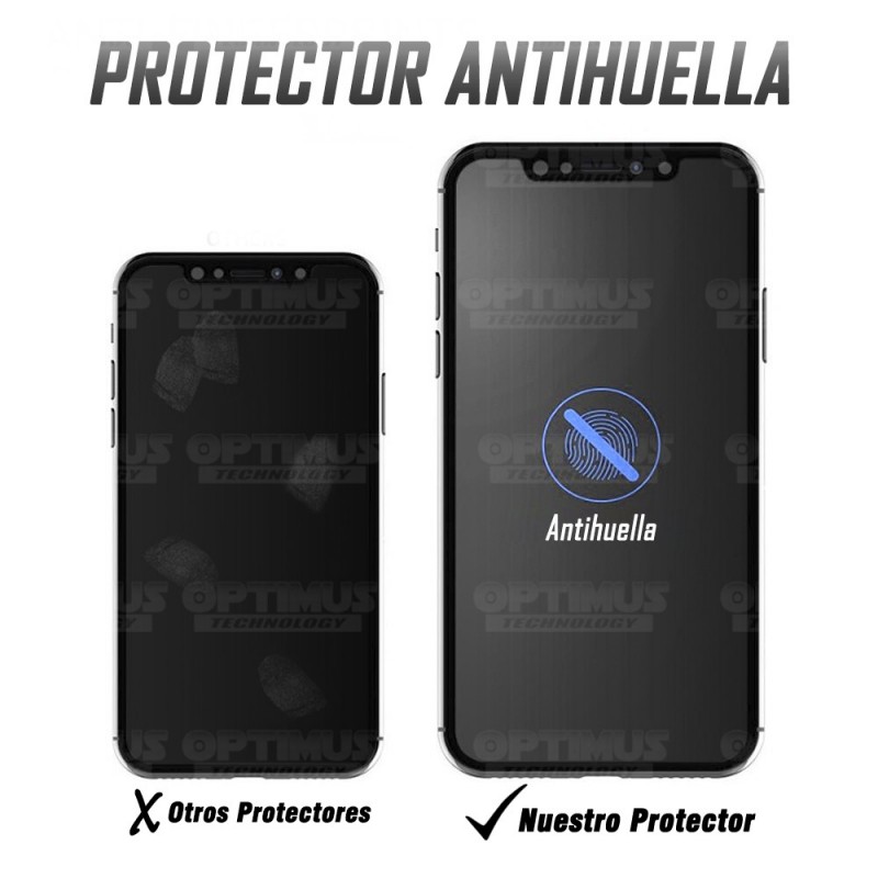 Cristal Templado Protector NanoGlass Mate celular iPhone XS Antihuella | OPTIMUS TECHNOLOGY™ | VTP-CR-MT-IPH-XS |