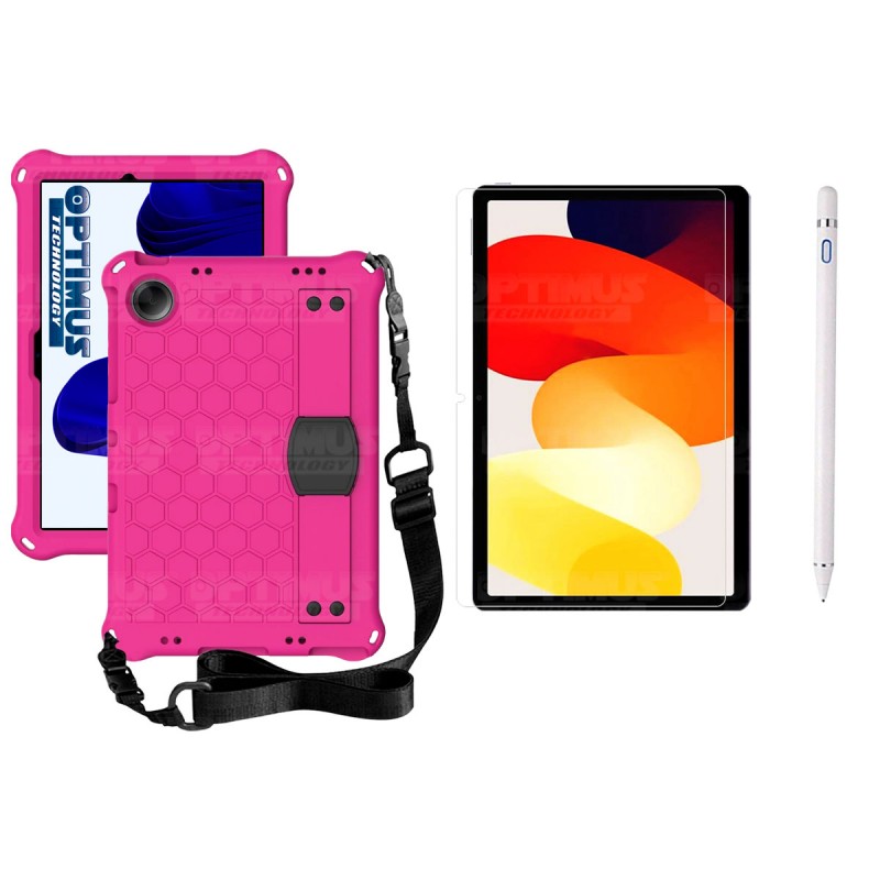 Kit Estuche Protector Correa + Vidrio Templado + Lápiz Digital para Tablet Xiaomi Redmi Pad SE 11 Pulgadas 2023 Wifi