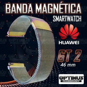 Correa Pulso Banda de Metal Magnética para reloj Smartwatch Huawei Gt2 46mm | OPTIMUS TECHNOLOGY™ | CRR-MGN-GT2-46 |
