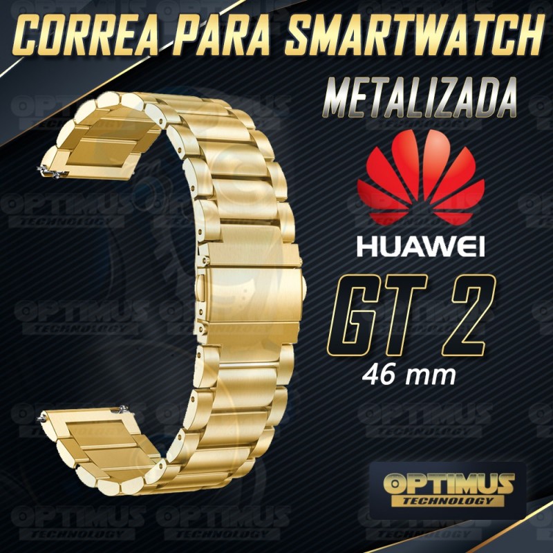 Vidrio Templado Y Correa De Metal Smartwatch Reloj Inteligente Huawei Gt2 46mm | OPTIMUS TECHNOLOGY™ | CRR-MT-VTP-HW-GT2-46 |