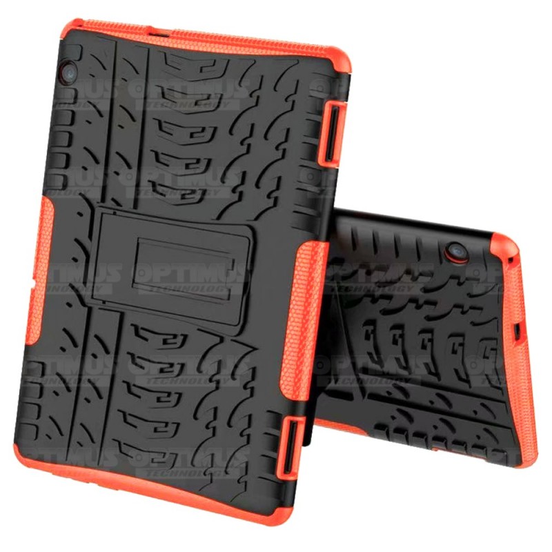 KIT Vidrio templado y Estuche Case Protector anti-golpes TPU Tablet Huawei T5-10 OPTIMUS TECHNOLOGY™ - 9
