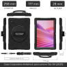 Estuche De Correa Negro 360 4 Capas Para Lenovo Tab 10.1" Pulgadas Tb-311FU / TB-311 v3
