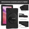 Estuche De Correa Negro 360 4 Capas Para Lenovo Tab 10.1" Pulgadas Tb-311FU / TB-311 v2