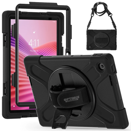 Estuche De Correa Negro 4 Capas Para Lenovo Tab 10.1" Pulgadas Tb-311FU / TB-311