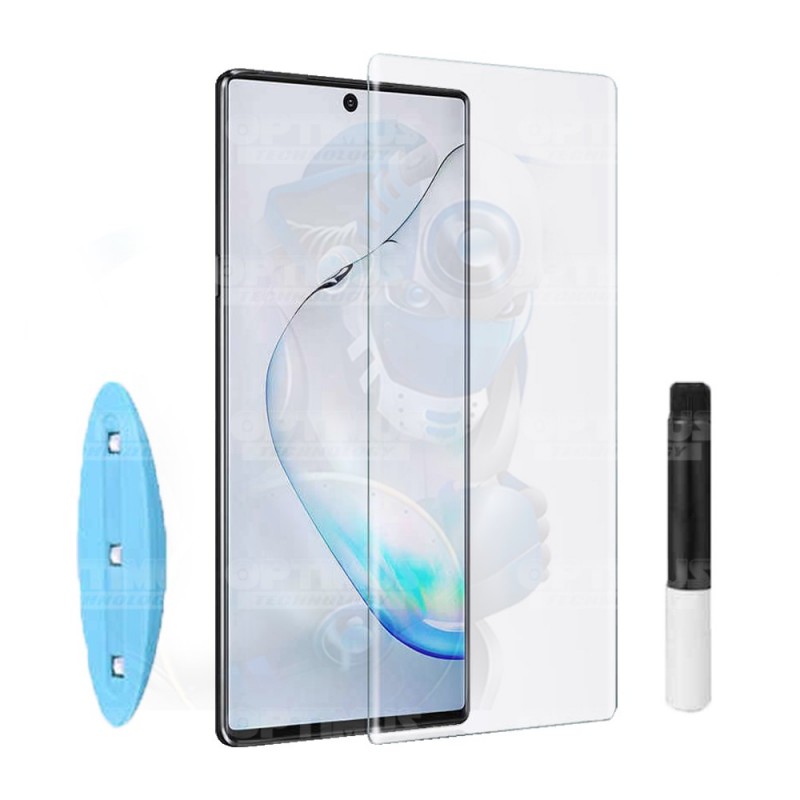 Novelista Ocurrencia polilla Vidrio UV Protector Templado Compatible con Huella Samsung S20 Plus