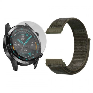 KIT Correa tipo velcro tela suave y Vidrio templado Reloj Smartwatch Huawei GT2 46mm OPTIMUS TECHNOLOGY™ - 21