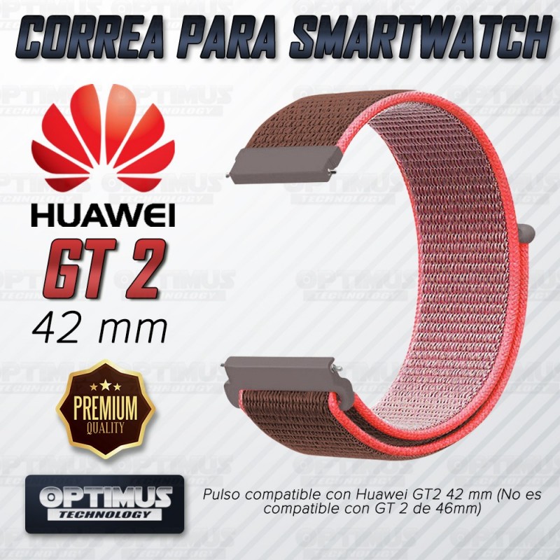 Banda tipo Velcro Tela suave para Reloj Smartwatch Huawei GT 2 42mm | OPTIMUS TECHNOLOGY™ | CRR-VLC-GT2-42 |