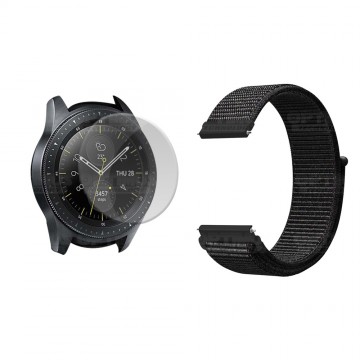 KIT Correa tipo velcro tela suave y Vidrio templado Reloj Smartwatch Samsung Galaxy Watch 42mm OPTIMUS TECHNOLOGY™ - 5