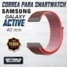 Banda tipo Velcro Tela suave para Reloj Smartwatch Samsung Galaxy Active 40mm | OPTIMUS TECHNOLOGY™ | CRR-VLC-ATV-40 |
