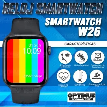 Smartwatch Reloj Inteligente W26 Serie 6 Mide Temperatura, Ritmo Cardíaco Compatible Android IOS OPTIMUS TECHNOLOGY™ - 4