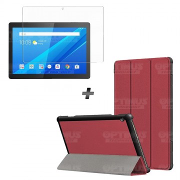 Kit Vidrio Cristal Templado Y Estuche Protector para Tablet Lenovo Tab M10 Tb-x505f OPTIMUS TECHNOLOGY™ - 11