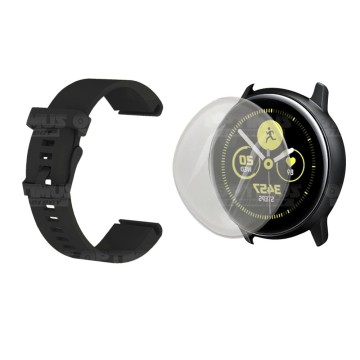 Kit Correa Manilla Banda Y Buff Screen Para Reloj Samsung Galaxy Active 40mm | OPTIMUS TECHNOLOGY™ | CRR-BFF-HP-SS-GA20 |