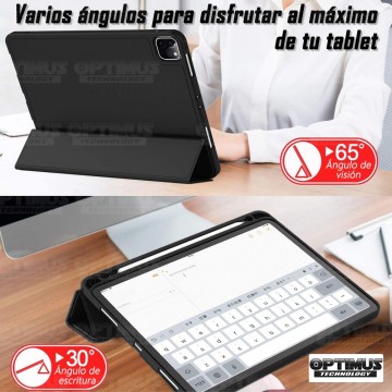Estuche Case Protector Con Tapa Tablet iPad Pro 12.9 2019 con portalápiz | OPTIMUS TECHNOLOGY™ | EST-IPD-PRO-12.9-2019 |
