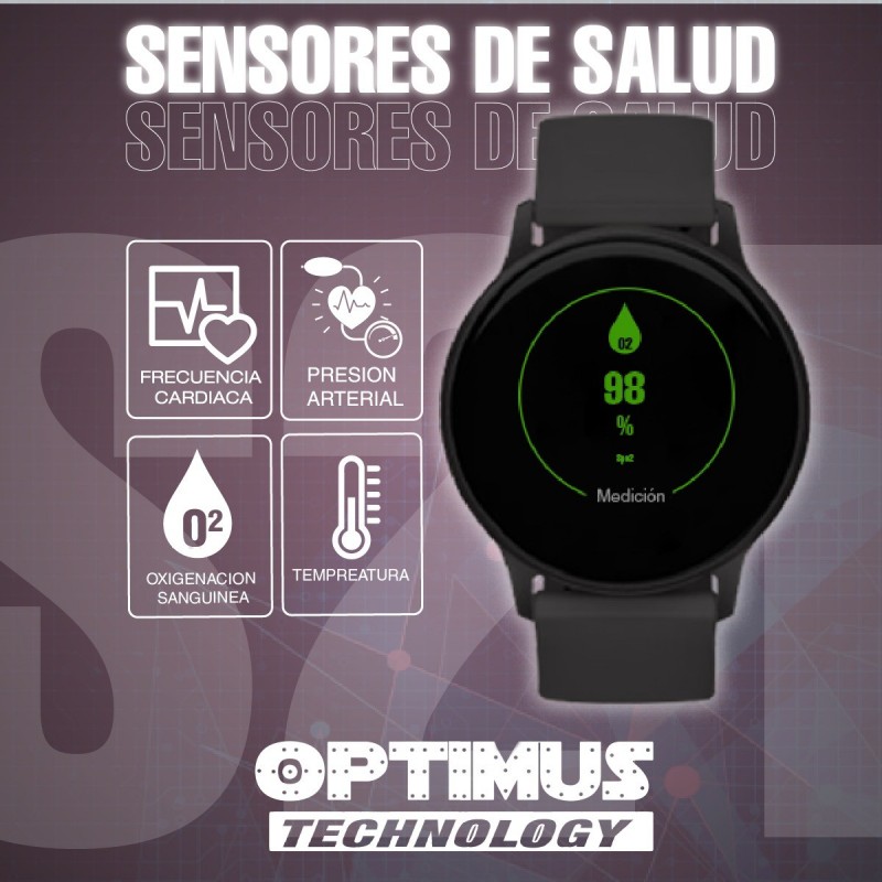 Smartwatch Reloj Inteligente S22T Ritmo Cardíaco Dama Compatible Android IOS | OPTIMUS TECHNOLOGY™ | SW-S22T |