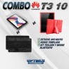 Kit Vidrio templado + Estuche Protector Goma + Teclado y Mouse Ratón Bluetooth para Tablet Huawei T3-10 OPTIMUS TECHNOLOGY™ - 12
