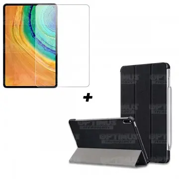Kit Vidrio Cristal Templado Y Estuche Case Protector para Tablet Huawei Matepad Pro 10.8 OPTIMUS TECHNOLOGY™ - 1