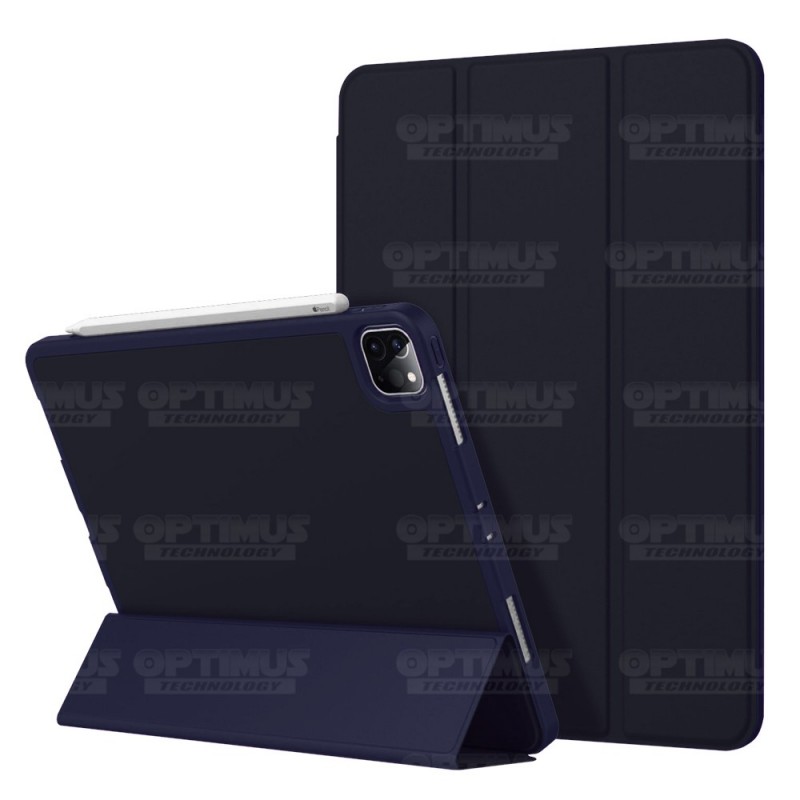 Kit Vidrio Cristal Templado Y Estuche Case Protector con portalápiz Tablet iPad Pro 12.9 2019 OPTIMUS TECHNOLOGY™ - 4