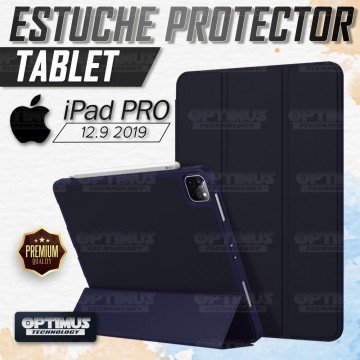 Kit Vidrio Cristal Templado Y Estuche Case Protector con portalápiz Tablet iPad Pro 12.9 2019 OPTIMUS TECHNOLOGY™ - 3