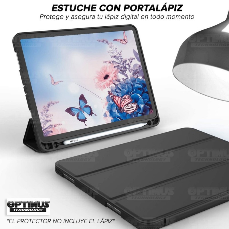 Kit Vidrio Cristal Templado Y Estuche Case Protector con portalápiz Tablet iPad Pro 12.9 2019 OPTIMUS TECHNOLOGY™ - 18