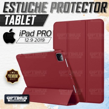 Kit Vidrio Cristal Templado Y Estuche Case Protector con portalápiz Tablet iPad Pro 12.9 2019 OPTIMUS TECHNOLOGY™ - 11