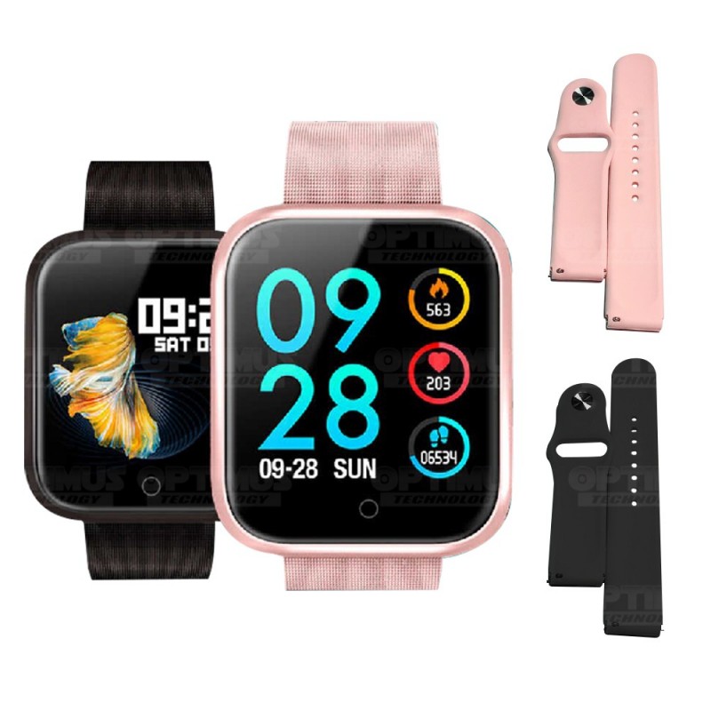 Kit Dos 2 Smartwatch Reloj Inteligente OPTIMUS BAND X PRO™ (Smartwatch p70) Compatible Android IOS OPTIMUS TECHNOLOGY™ - 2