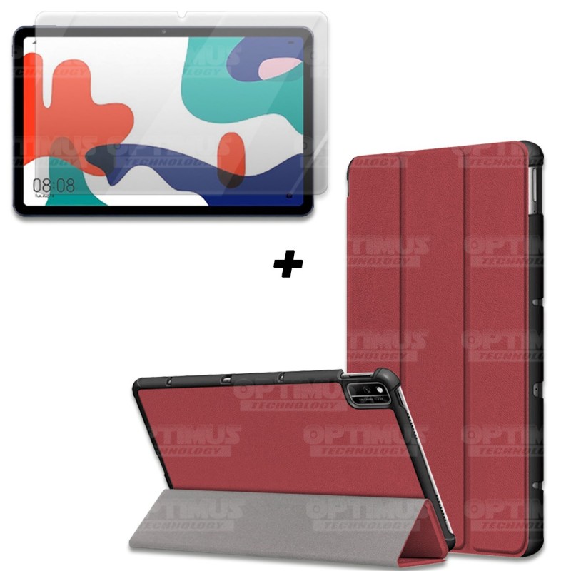 Kit Vidrio Cristal Templado Y Estuche Case Protector para Tablet Huawei matepad 10.4 OPTIMUS TECHNOLOGY™ - 1