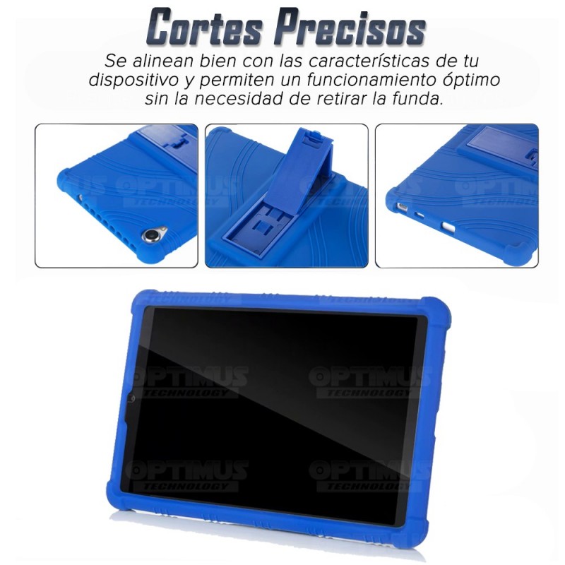 Estuche Case protector de goma Tablet Lenovo Tab M8 8505x / x8505f Anti golpes con soporte OPTIMUS TECHNOLOGY™ - 19