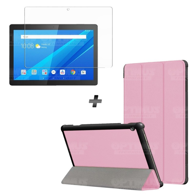 Kit Vidrio Cristal Templado Y Estuche Protector para Tablet Lenovo Tab M10 Tb-x505f OPTIMUS TECHNOLOGY™ - 16