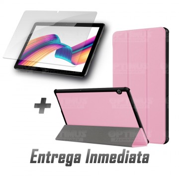 Kit Vidrio Templado y Estuche Forro Protector Acrílico y Sintético Tablet Huawei T5-10 OPTIMUS TECHNOLOGY™ - 13