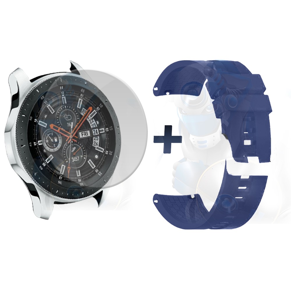 Vidrio Templado Y Correa Smartwatch Reloj Inteligente Samsung Galaxy Watch  46mm Color Blanco