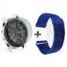 Kit Manilla Pulso Correa Magnética de color Y Vidrio Templado Samsung Galaxy Watch 46mm OPTIMUS TECHNOLOGY™ - 1
