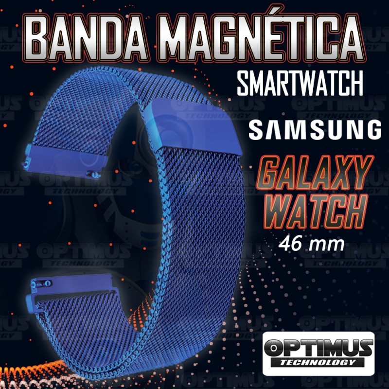 Kit Manilla Pulso Correa Magnética de color Y Vidrio Templado Samsung Galaxy Watch 46mm OPTIMUS TECHNOLOGY™ - 3